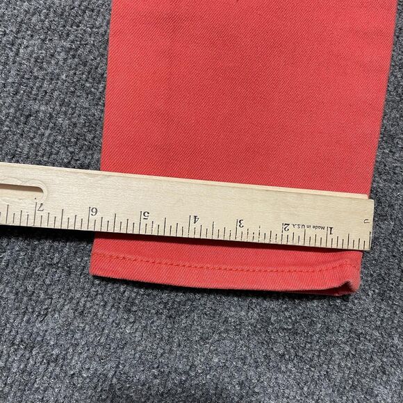 J Crew Toothpick Jeans Womens 25 Red Stretch Slim Fit Pants Classic Style - Picture 11 of 11